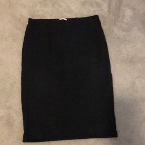 Black high waisted. Knee length skirt